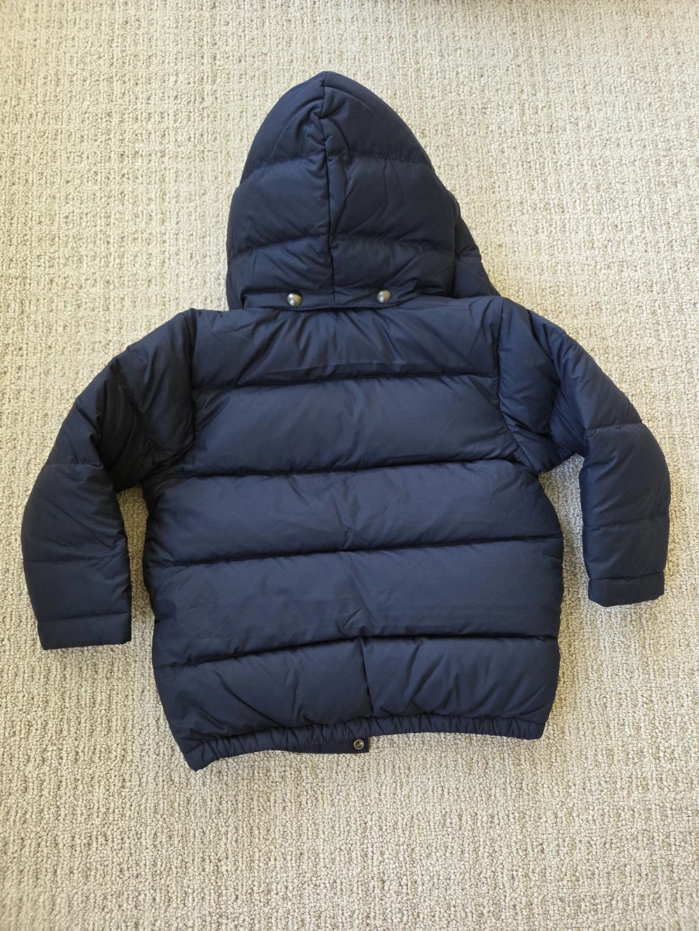 Ralph Lauren Navy Puffer Jacket with Hood